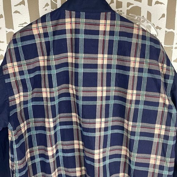Izod Vtg 90s Plaid Wind Suit 2 Piece Set XL - Picture 8 of 11